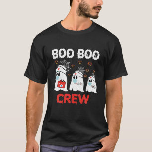 Boo Boo Crew Funny Nurse Halloween Ghost Costume P T-Shirt