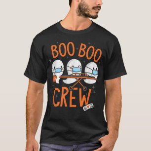 Boo Boo Crew Ghost Doctor Paramedic EMT Nurse H T-Shirt