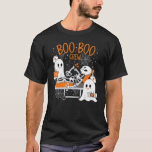 Boo Boo Crew Ghost Doctor Paramedic EMT Nurse Hall T-Shirt