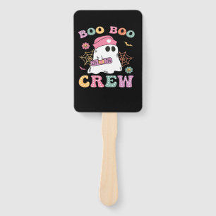 Boo Boo Crew Ghost Nurse Classic T-Shirt Hand Fan