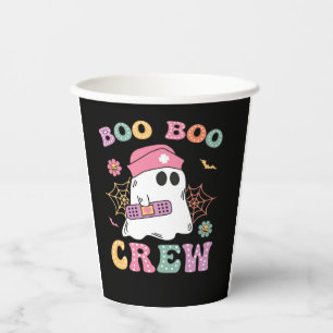 Boo Boo Crew Ghost Nurse Classic T-Shirt Paper Cups