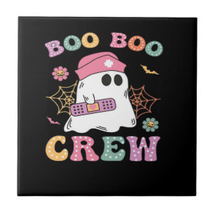 Boo Boo Crew Ghost Nurse Classic T-Shirt Tile