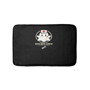 Boo Boo Crew Ghost Nurse - Cute and Spooky Hallowe Bath Mat