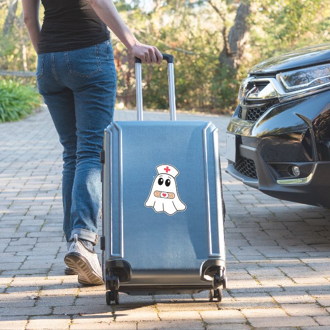 BOO BOO CREW Ghost Nurse Funny Halloween Essential (Suitcase Insitu)