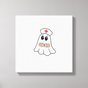BOO BOO CREW Ghost Nurse Funny Halloween Essential Canvas Print