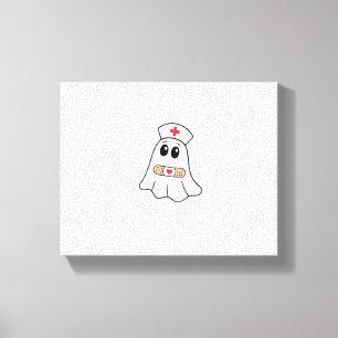 BOO BOO CREW Ghost Nurse Funny Halloween Essential Canvas Print
