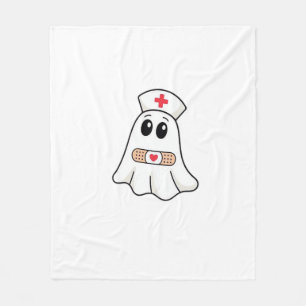 BOO BOO CREW Ghost Nurse Funny Halloween Essential Fleece Blanket