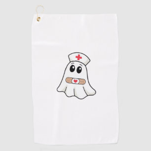 BOO BOO CREW Ghost Nurse Funny Halloween Essential Golf Towel