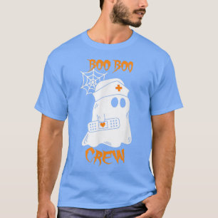 Boo Boo Crew Ghost Nurse Halloween Nursing Rn Wome T-Shirt