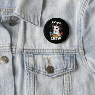 Boo Boo Crew Ghost Nurse Halloween Spooky  6 Cm Round Badge