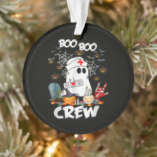 Boo Boo Crew Ghost Nurse Halloween Spooky Ornament