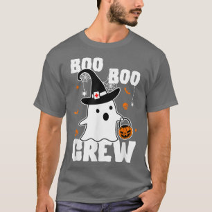 Boo Boo Crew Ghost Nurse Nursing Halloween Costume T-Shirt