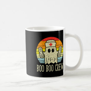 Boo Boo Crew Ghost Nurse Retro Halloween 2020 Nurs Coffee Mug