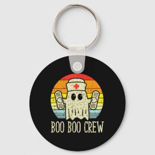 Boo Boo Crew Ghost Nurse Retro Halloween 2020 Nurs Key Ring