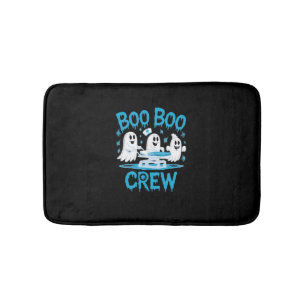 Boo Boo Crew Ghost Paramedic Nurse Halloween Essen Bath Mat