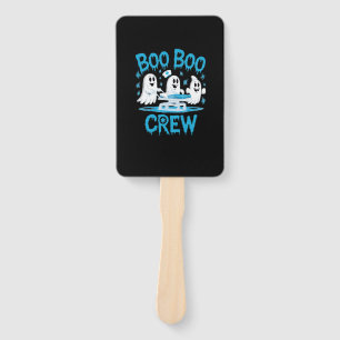 Boo Boo Crew Ghost Paramedic Nurse Halloween Essen Hand Fan