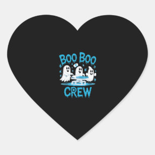 Boo Boo Crew Ghost Paramedic Nurse Halloween Essen Heart Sticker