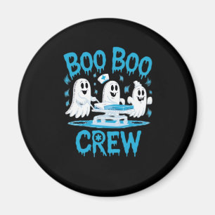Boo Boo Crew Ghost Paramedic Nurse Halloween Essen Magnet