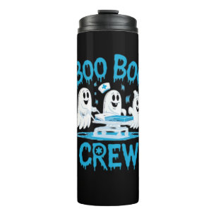 Boo Boo Crew Ghost Paramedic Nurse Halloween Essen Thermal Tumbler