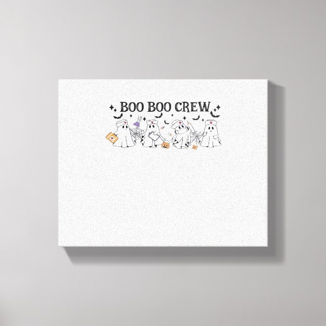boo Boo Crew Halloween Classic T-Shirt Canvas Print (Front)