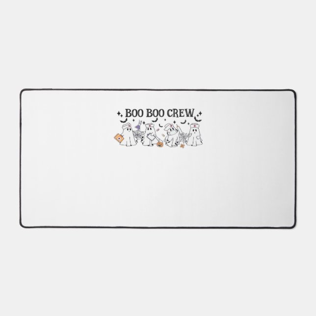 boo Boo Crew Halloween Classic T-Shirt Desk Mat (Front)