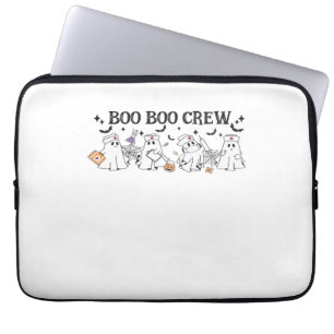 boo Boo Crew Halloween Classic T-Shirt Laptop Sleeve