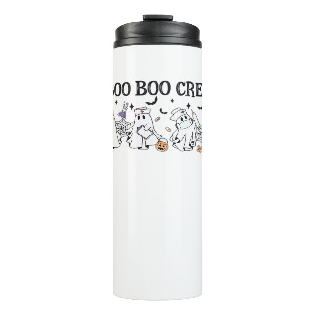 boo Boo Crew Halloween Classic T-Shirt Thermal Tumbler (Front)