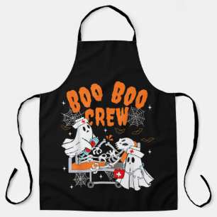 Boo Boo Crew Halloween Ghost Nurse Apron