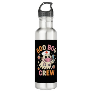 Boo Boo Crew Halloween Ghost Nurse Essential T-Shi 710 Ml Water Bottle