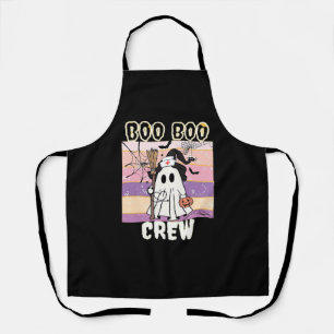 Boo Boo Crew Halloween Ghost Nurse Essential T-Shi Apron