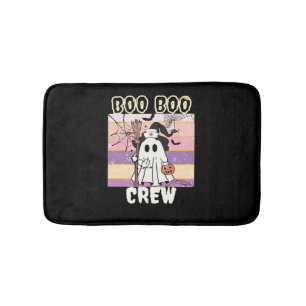 Boo Boo Crew Halloween Ghost Nurse Essential T-Shi Bath Mat