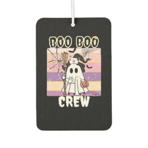 Boo Boo Crew Halloween Ghost Nurse Essential T-Shi Car Air Freshener