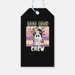 Boo Boo Crew Halloween Ghost Nurse Essential T-Shi Gift Tags