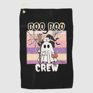 Boo Boo Crew Halloween Ghost Nurse Essential T-Shi Golf Towel