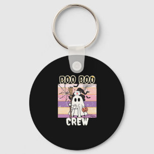 Boo Boo Crew Halloween Ghost Nurse Essential T-Shi Key Ring