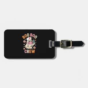 Boo Boo Crew Halloween Ghost Nurse Essential T-Shi Luggage Tag