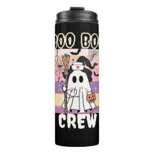 Boo Boo Crew Halloween Ghost Nurse Essential T-Shi Thermal Tumbler