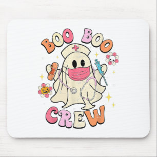 Boo Boo Crew Halloween Ghost Nurse Mouse Mat