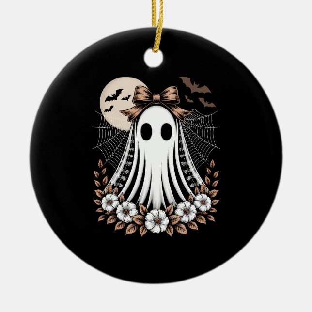 Boo Boo Crew Halloween Nurse Ceramic Tree Decoration (Front)
