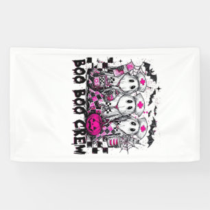 Boo Boo Crew Halloween Nurse Classic T-Shirt Banner