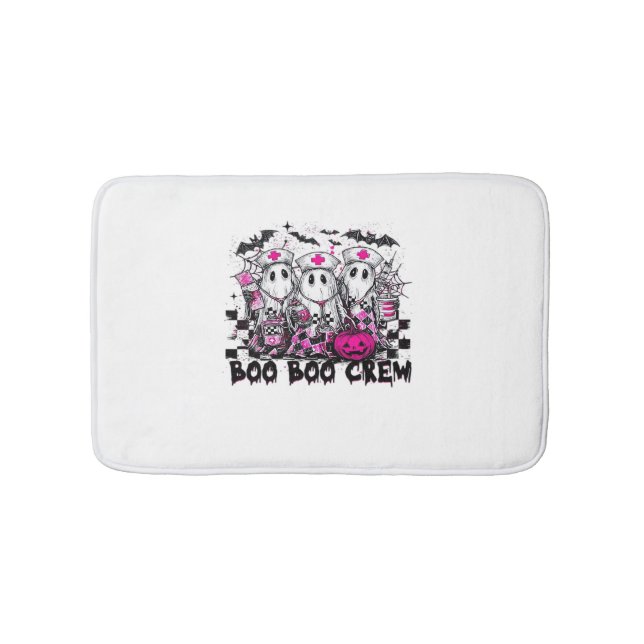 Boo Boo Crew Halloween Nurse Classic T-Shirt Bath Mat (Front)