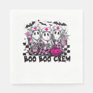 Boo Boo Crew Halloween Nurse Classic T-Shirt Napkin