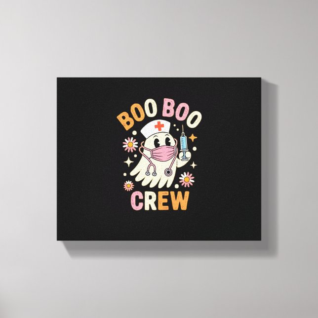 Boo Boo Crew Halloween Nurse Essential T-Shirt Canvas Print (Front)