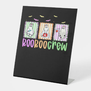Boo Boo Crew Halloween Nurse Essential T-Shirt Pedestal Sign