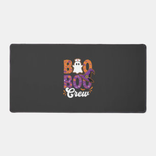 Boo Boo Crew Halloween Nurse Ghost Design Desk Mat