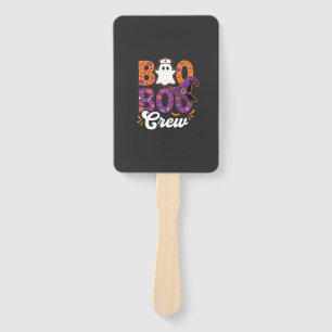 Boo Boo Crew Halloween Nurse Ghost Design Hand Fan