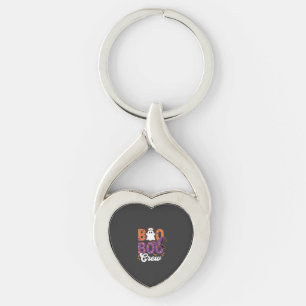 Boo Boo Crew Halloween Nurse Ghost Design Key Ring