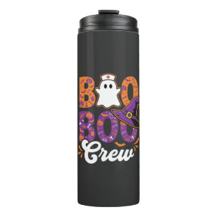 Boo Boo Crew Halloween Nurse Ghost Design Thermal Tumbler