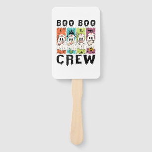 Boo Boo Crew Halloween Nurse Hand Fan