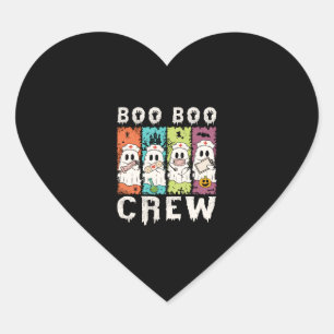 Boo Boo Crew Halloween Nurse Heart Sticker